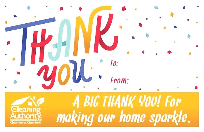 Thank You printable card